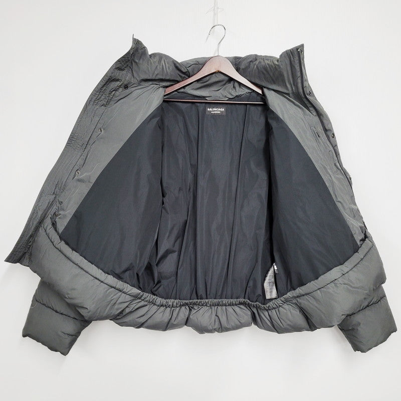 【中古品】【メンズ】 BALENCIAGA バレンシアガ 642228 BB PUFFER JACKET パファージャケット アウター 中綿 長袖 141-241228-ma-01-izu サイズ：46 カラー：グレー 万代Net店