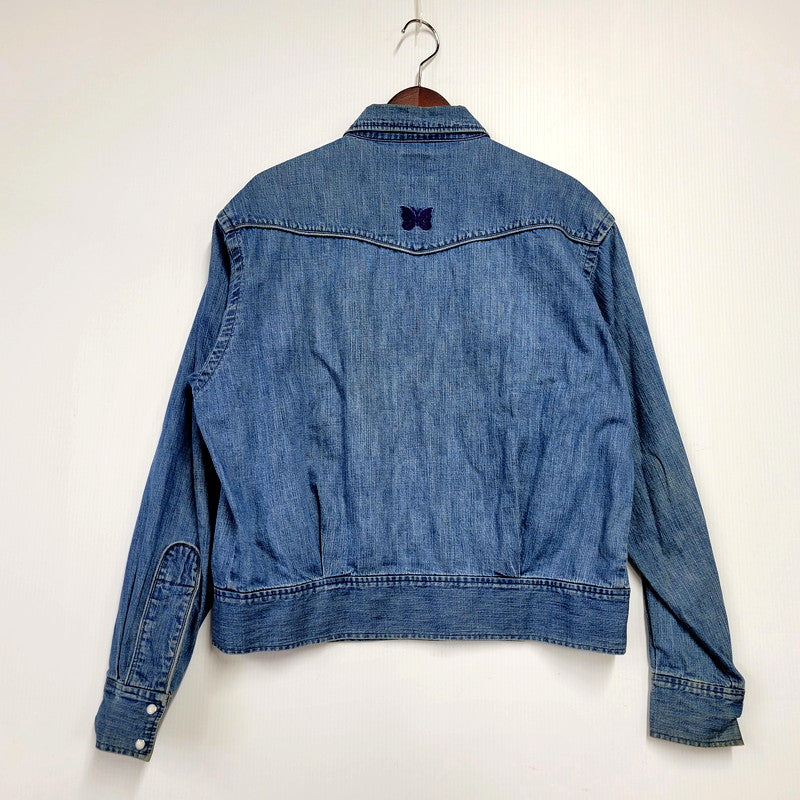 【中古品】【メンズ】 Needles ニードルス PAPILLON WESTERN DENIM JACKET IN356 パピヨン ウエスタンデニムジャケット アウター 140-241229-as-12-izu サイズ：M カラー：インディゴ 万代Net店