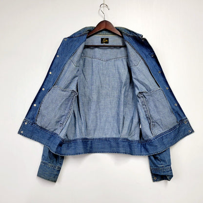 【中古品】【メンズ】 Needles ニードルス PAPILLON WESTERN DENIM JACKET IN356 パピヨン ウエスタンデニムジャケット アウター 140-241229-as-12-izu サイズ：M カラー：インディゴ 万代Net店