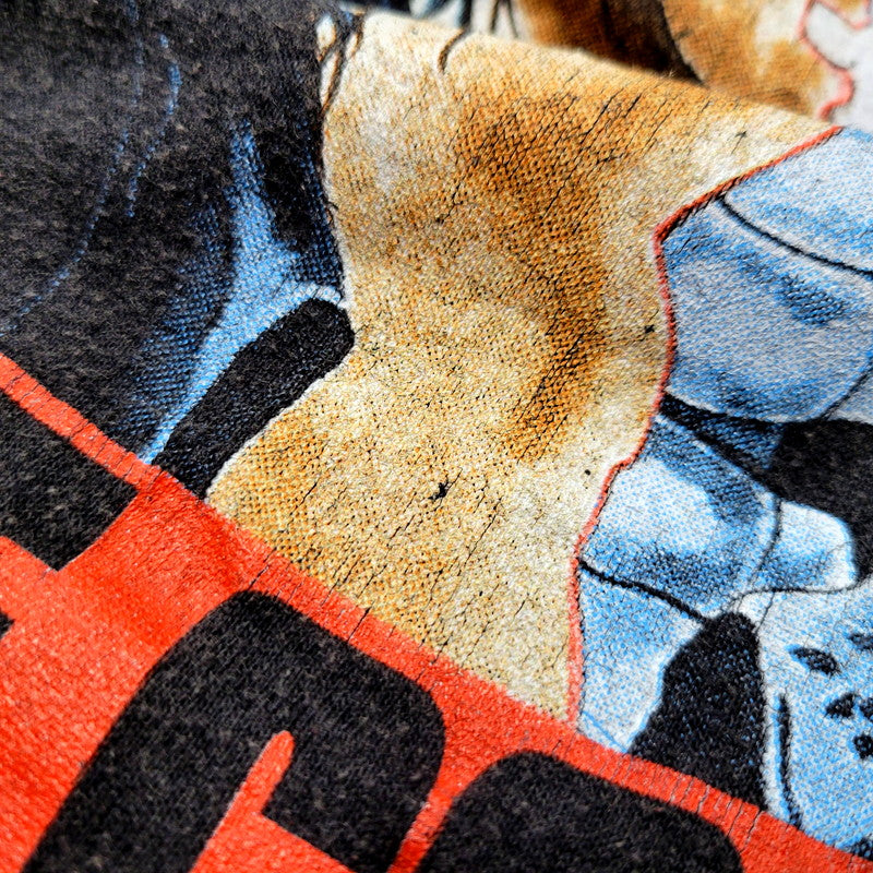 【現状渡し品】【メンズ】 INCREDIBLE c1989 80S ALICE COOPER TRASH BAND TEE T-SHIRT アリス クーパー トラッシュ Tシャツ カナダ製 半袖 トップス 146-241229-as-10-izu サイズ：L カラー：ブラック系 万代Net店