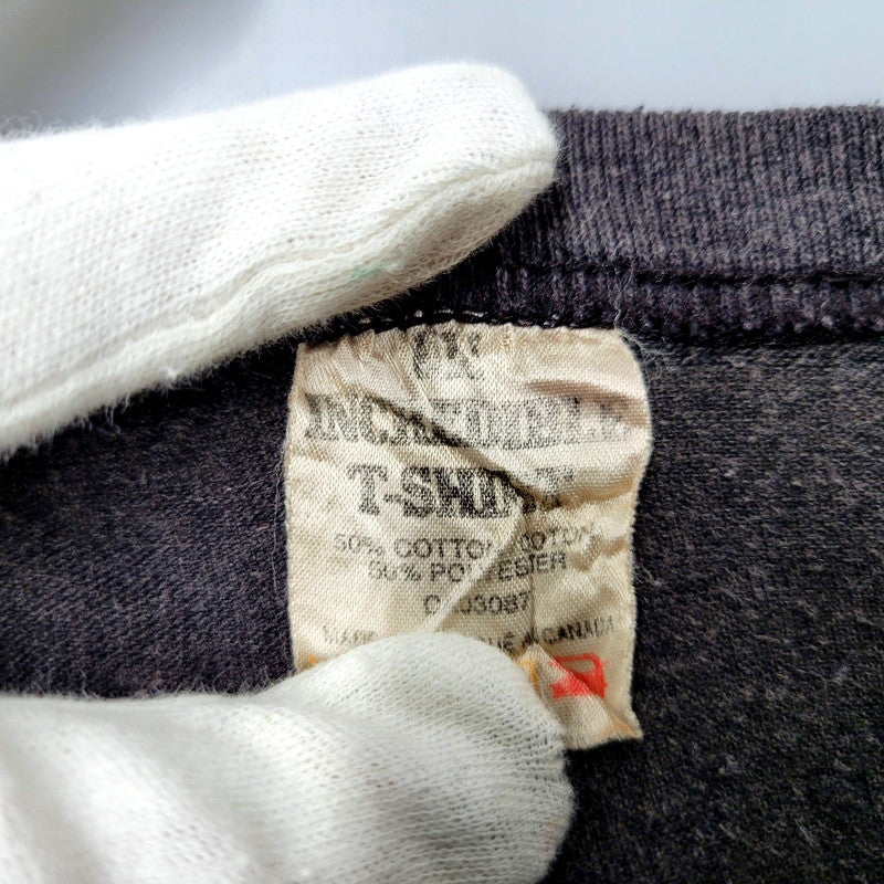 【現状渡し品】【メンズ】 INCREDIBLE c1989 80S ALICE COOPER TRASH BAND TEE T-SHIRT アリス クーパー トラッシュ Tシャツ カナダ製 半袖 トップス 146-241229-as-10-izu サイズ：L カラー：ブラック系 万代Net店