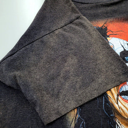 【現状渡し品】【メンズ】 INCREDIBLE c1989 80S ALICE COOPER TRASH BAND TEE T-SHIRT アリス クーパー トラッシュ Tシャツ カナダ製 半袖 トップス 146-241229-as-10-izu サイズ：L カラー：ブラック系 万代Net店