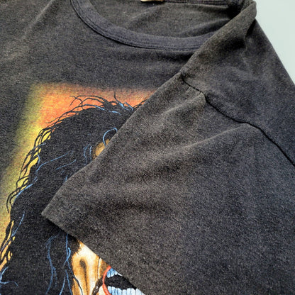 【現状渡し品】【メンズ】 INCREDIBLE c1989 80S ALICE COOPER TRASH BAND TEE T-SHIRT アリス クーパー トラッシュ Tシャツ カナダ製 半袖 トップス 146-241229-as-10-izu サイズ：L カラー：ブラック系 万代Net店