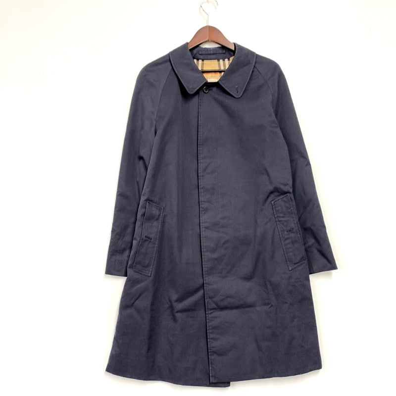 【中古品】【メンズ】 Burberrys バーバリーズ SOUTIEN COLLAR COAT ステンカラーコート アウター 141-250108-as-09-izu サイズ：下記参照 カラー：ネイビー 万代Net店