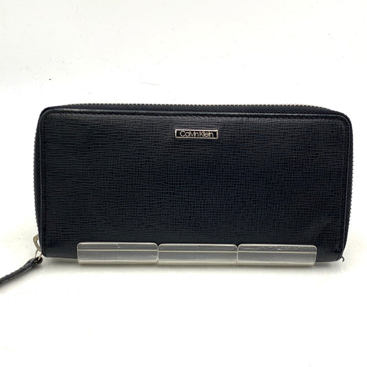 【中古品】【メンズ】  CALVIN KLINE カルバンクライン ラウンドファスナー長財布 ロングウォレット 財布 201-250111-ma-19-izu カラー：黒 万代Net店