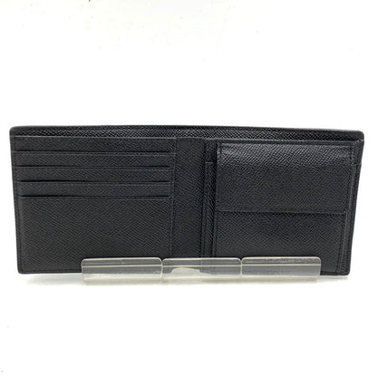 【中古品】【メンズ/レディース】 COACH コーチ F59111 クロスグレインレザー 二つ折り財布 ウォレット 181-250110-as-32-izu カラー：ブラック 万代Net店