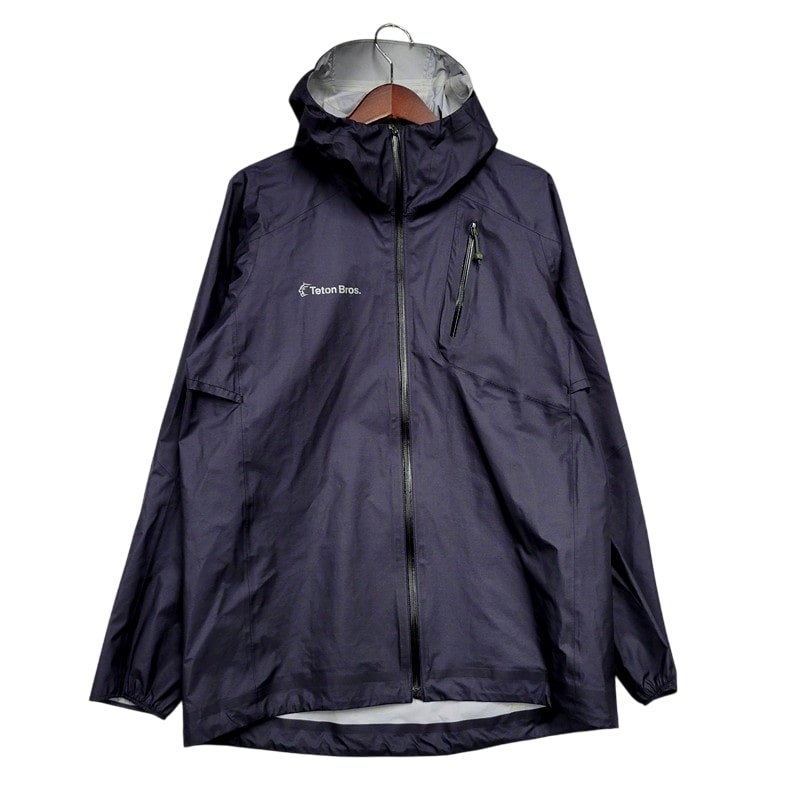 【中古美品】【メンズ】  TETON BROS. ティートンブロス FEATHER RAIN FULL ZIP JACKET (UNISEX) TB231-01M フェザー レイン フルジップ ジャケット ユニセックス アウター 144-250109-as-27-izu サイズ：L カラー：ネイビー系 万代Net店