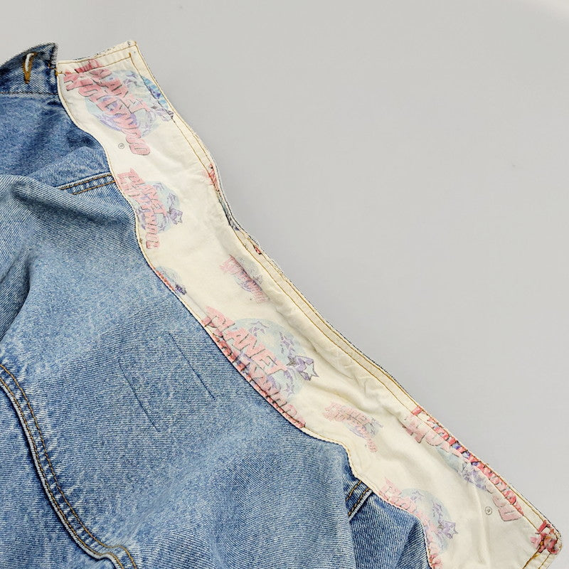 【中古品】【メンズ】  PLANET HOLLYWOOD プラネットハリウッド 90S PHOENIX DENIM JACKET 90年代 フェニックス デニムジャケット アウター 長袖 146-250111-ma-10-izu サイズ：L カラー：ライトインディゴ 万代Net店