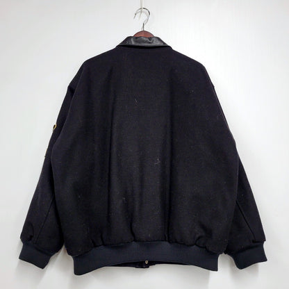 【中古品】【メンズ】  INTERBREED インターブリード × RAW ロウ VARSITY JACKET バーシティ ジャケット アウター 142-250109-as-32-izu サイズ：XL カラー：ブラック 万代Net店