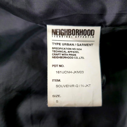 【中古品】【メンズ】 NEIGHBORHOOD ネイバーフッド 16SS SOUVENIR-Q / N-JKT 161UCNH-JKM03 スーベニア ジャケット アウター 142-250109-as-30-izu サイズ：S カラー：ブラック 万代Net店