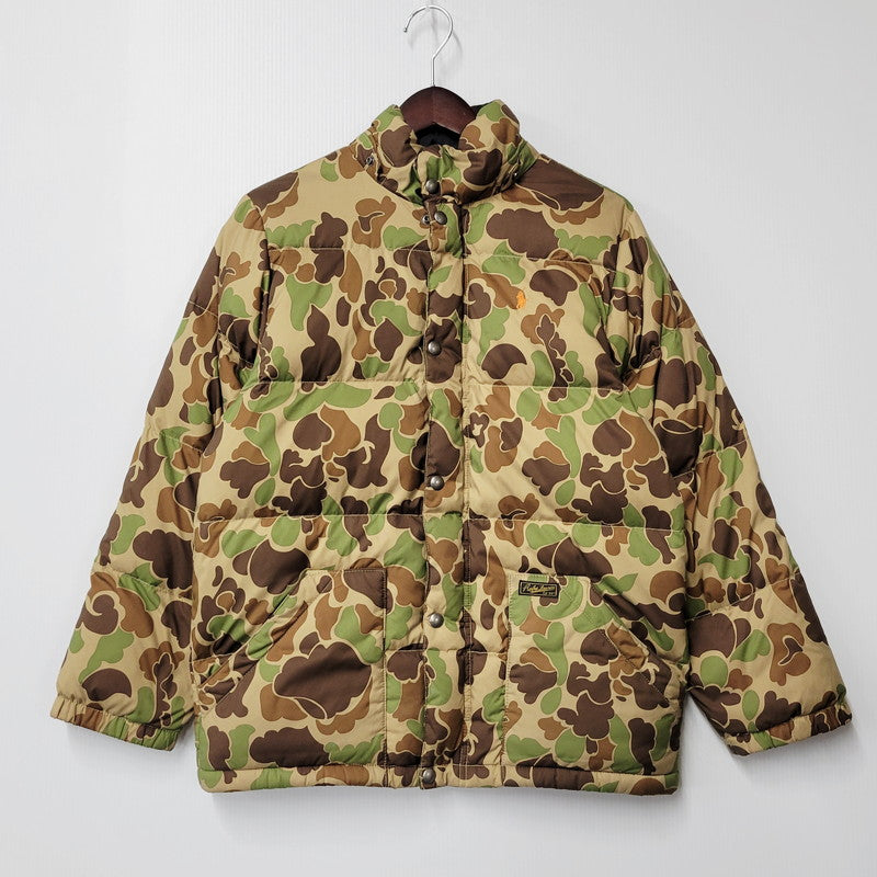 【中古品】【メンズ】 POLO RALPH LAUREN ポロ・ラルフローレン HOODED DOWN JACKET CAMO フーデッドダウンジャケット カモ アウター 長袖 147-250111-ma-07-izu サイズ：L カラー：マルチ 万代Net店