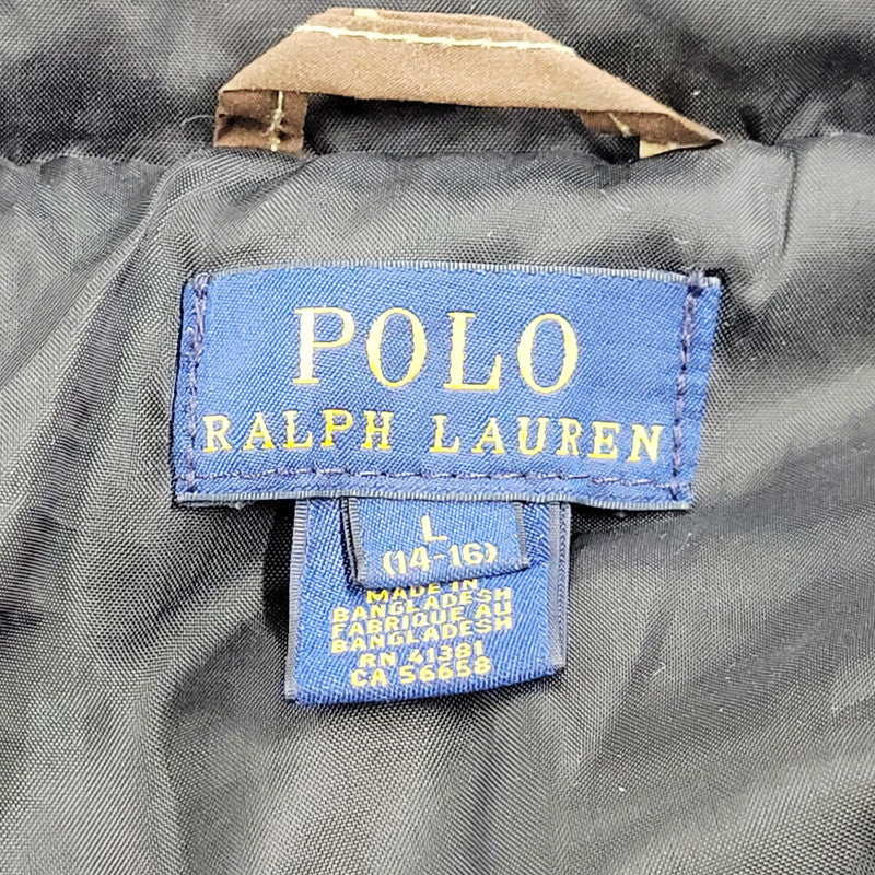 【中古品】【メンズ】 POLO RALPH LAUREN ポロ・ラルフローレン HOODED DOWN JACKET CAMO フーデッドダウンジャケット カモ アウター 長袖 147-250111-ma-07-izu サイズ：L カラー：マルチ 万代Net店