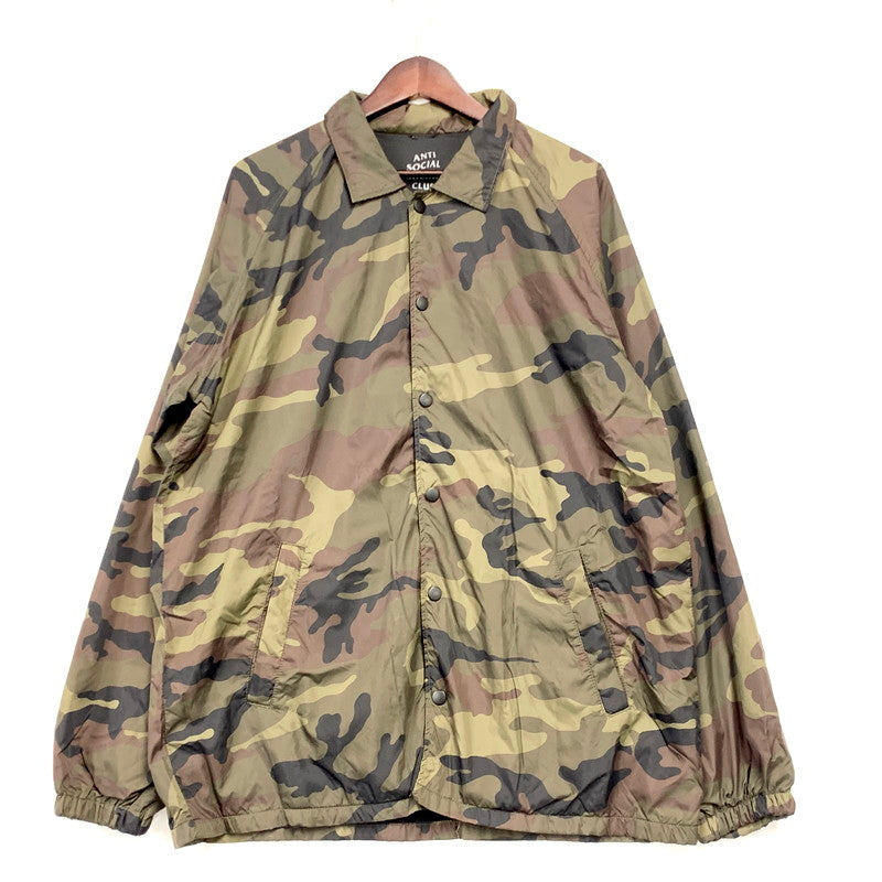 【中古品】【メンズ】  ANTI SOCIAL SOCIAL CLUB アンチソーシャルソーシャルクラブ CAMO COACH JACKET カモ コーチジャケット アウター 142-250114-as-05-izu サイズ：XL カラー：マルチカラー 万代Net店