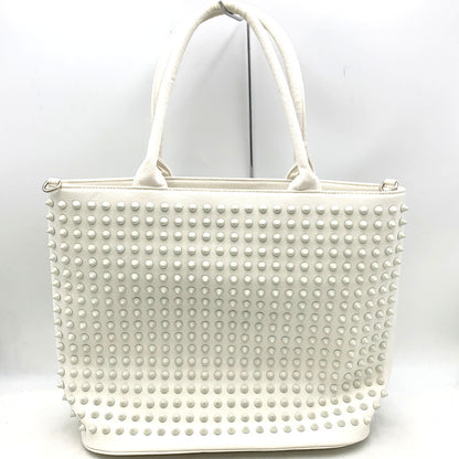 【中古品】【レディース】  GLAM JAM グラムジャム 2WAY STUDS TOTE BAG 2ウェイスタッズトートバッグ 鞄 カバン 188-250111-ma-14-izu カラー：白 万代Net店