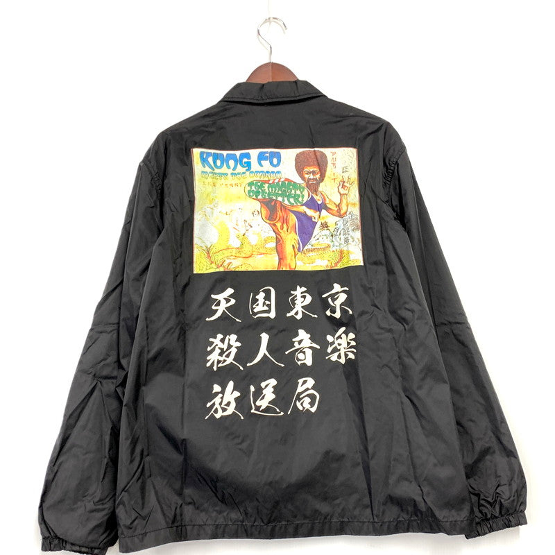 【中古品】【メンズ】 WACKO MARIA ワコマリア × LEE PERRY リー・ペリー 17SS COACH JACKET コーチジャケット バックプリント コラボ アウター 142-250111-ay-12-izu サイズ：L カラー：ブラック 万代Net店