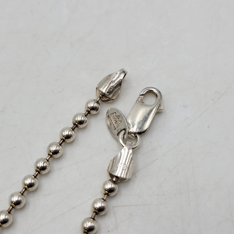 【中古品】【メンズ/レディース】  SAAD サード SV925 BALL CHAIN NECKLACE ボールチェーンネックレス アクセサリー 191-250112-as-03-izu カラー：シルバー 万代Net店