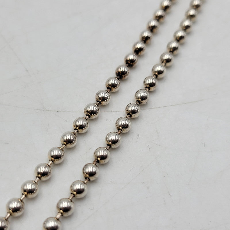 【中古品】【メンズ/レディース】  SAAD サード SV925 BALL CHAIN NECKLACE ボールチェーンネックレス アクセサリー 191-250112-as-03-izu カラー：シルバー 万代Net店