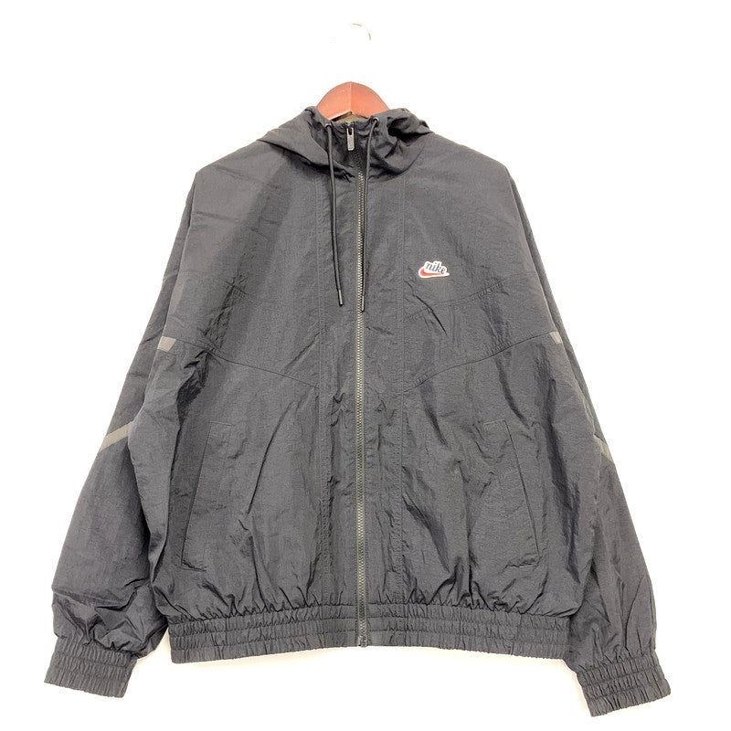 【中古品】【メンズ】 NIKE SB ナイキエスビー CU4436-010 WIND RUNNER HOODIE JACKET ウィンドランナーフーディ―ジャケット アウター 長袖 148-250115-ma-10-izu サイズ：L カラー：黒 万代Net店