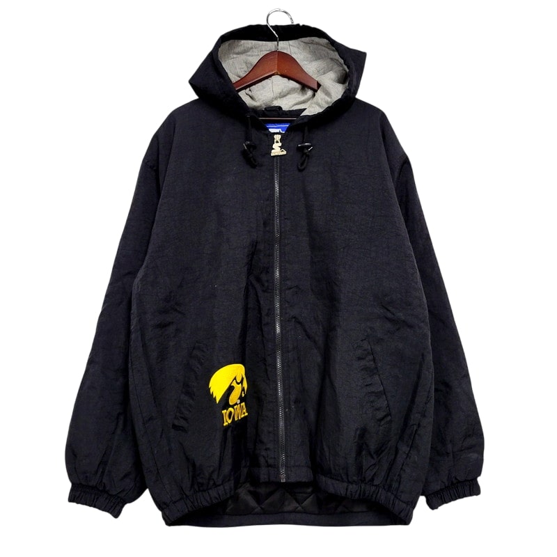 【中古品】【メンズ】  STARTER スターター IOWA HOODED NYLON JACKET フーデッド ナイロンジャケット アウター 146-250112-as-26-izu サイズ：M カラー：ブラック 万代Net店