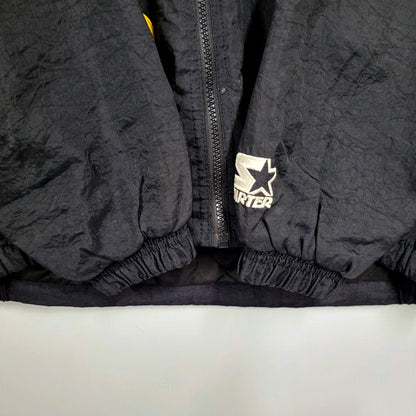 【中古品】【メンズ】  STARTER スターター IOWA HOODED NYLON JACKET フーデッド ナイロンジャケット アウター 146-250112-as-26-izu サイズ：M カラー：ブラック 万代Net店