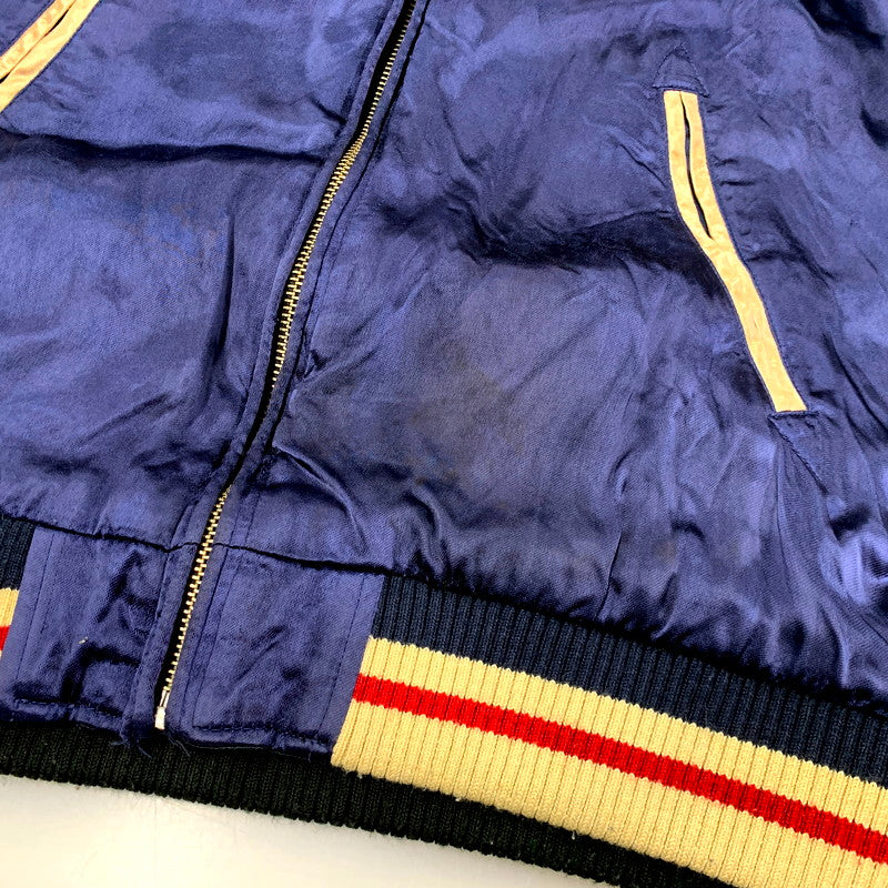 【現状渡し品】【メンズ】 VANSON バンソン SOUVENIR JACKET スーベニアジャケット スカジャン リバーシブル アウター 145-250112-as-16-izu カラー：ネイビー×ブラック 万代Net店