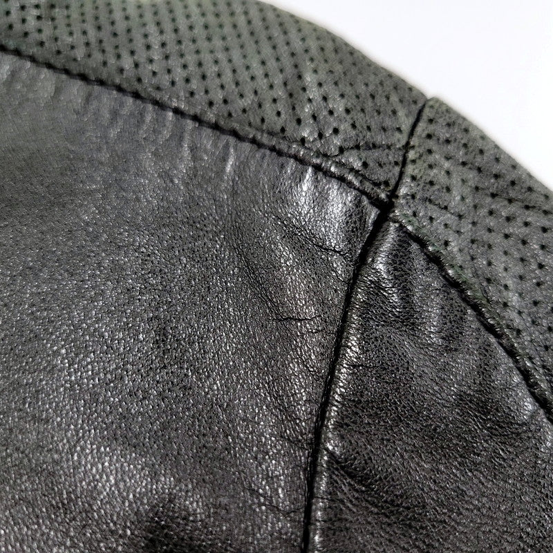 【現状渡し品】【メンズ】 ARMANI COLLEZIONI アルマーニコレッツォーニ LAMBSKIN LEATHER REVERSIBLE JACKET ラムスキン レザー リバーシブル ジャケット アウター 141-250113-as-29-izu サイズ：52 カラー：ブラック/パープル 万代Net店