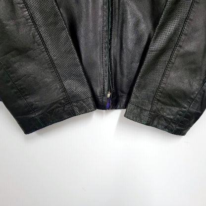 【現状渡し品】【メンズ】 ARMANI COLLEZIONI アルマーニコレッツォーニ LAMBSKIN LEATHER REVERSIBLE JACKET ラムスキン レザー リバーシブル ジャケット アウター 141-250113-as-29-izu サイズ：52 カラー：ブラック/パープル 万代Net店