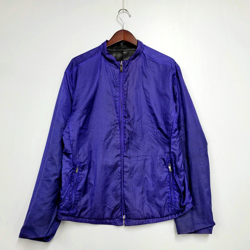 【現状渡し品】【メンズ】 ARMANI COLLEZIONI アルマーニコレッツォーニ LAMBSKIN LEATHER REVERSIBLE JACKET ラムスキン レザー リバーシブル ジャケット アウター 141-250113-as-29-izu サイズ：52 カラー：ブラック/パープル 万代Net店