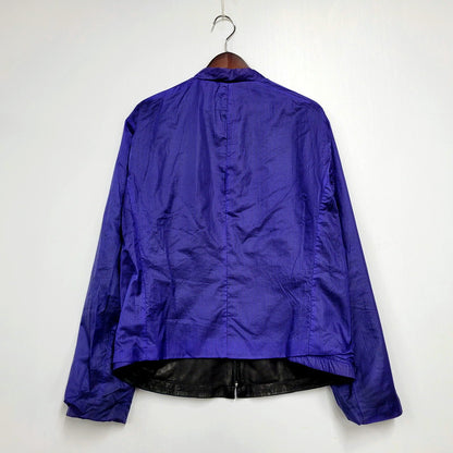 【現状渡し品】【メンズ】 ARMANI COLLEZIONI アルマーニコレッツォーニ LAMBSKIN LEATHER REVERSIBLE JACKET ラムスキン レザー リバーシブル ジャケット アウター 141-250113-as-29-izu サイズ：52 カラー：ブラック/パープル 万代Net店