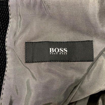 【中古品】【メンズ】 HUGO BOSS ヒューゴボス TAILORED JACKET テーラードジャケット アウター 長袖 141-250117-ma-21-izu サイズ：50 カラー：黒 万代Net店