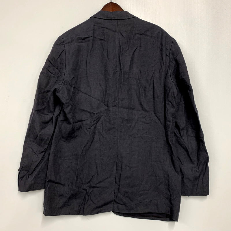 【中古品】【メンズ】 HUGO BOSS ヒューゴボス PURE LINEN TAILORED JACKET ピュアリネンテーラードジャケット アウター 長袖 141-250117-ma-22-izu サイズ：52 カラー：グレー系 万代Net店