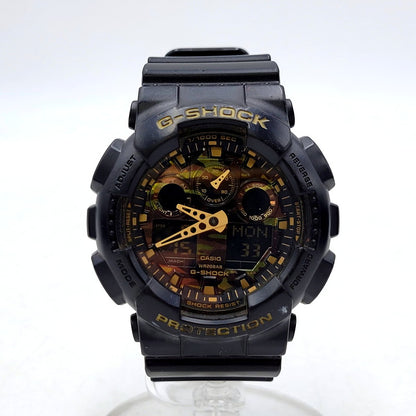 【中古品】【メンズ/レディース】 G-SHOCK ジーショック GA-100 SERIES ANALOG-DIGITAL WATCH GA-100CF  GA-100シリーズ アナログ デジタル 腕時計 196-250115-as-24-izu サイズ：55 × 51.2 × 16.9 mm カラー：ブラック 万代Net店