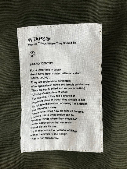 【中古品】【メンズ】 WTAPS ダブルタップス EX31 SNEAK COLLECTION NYLON TAFFETA TETRATEX 152LTDT-JKM01S スニークコレクション ナイロンタフタテトラテックス 142-251108-rt-05-tag サイズ：3 カラー：カーキ 万代Net店