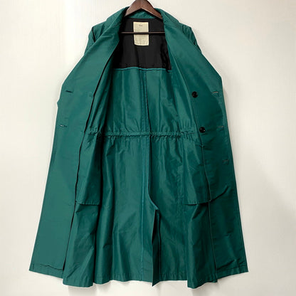 【中古品】【メンズ】 TEXT テクスト T20A-02CO01C DOUBLE BREASTED TRENCH COAT ダブルブレステッドトレンチコート アウター 長袖 140-250114-ma-15-izu サイズ：2 カラー：BLUE GREEN 万代Net店
