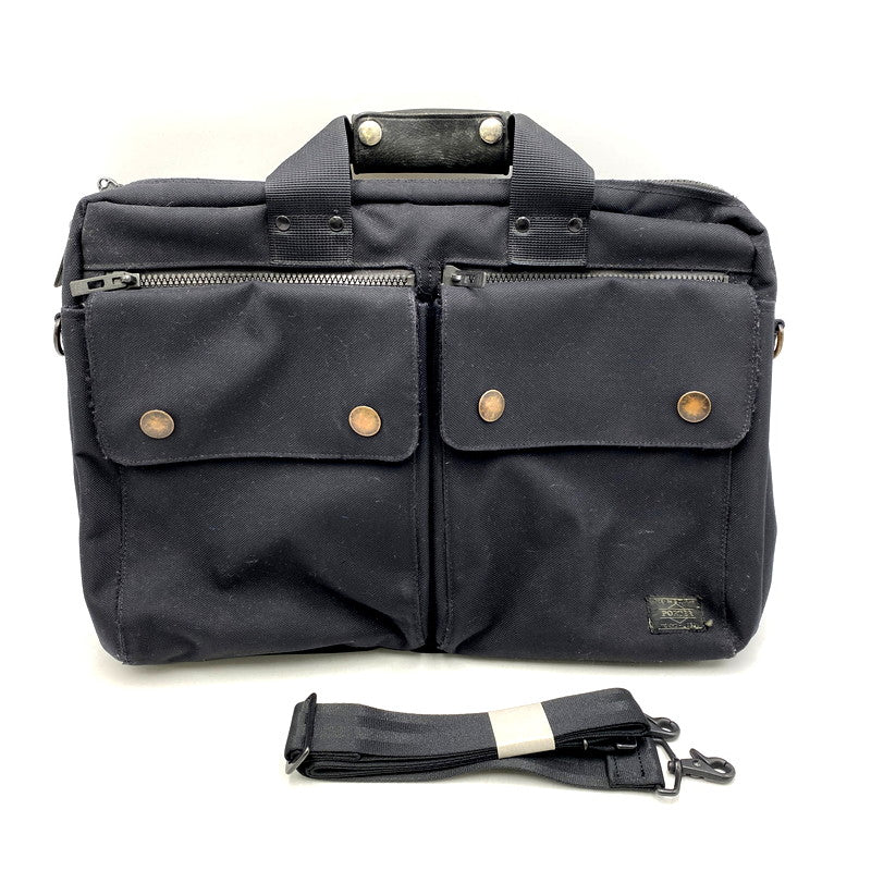 【現状渡し品】【メンズ】 PORTER ポーター 2WAY BRIEF CASE 2ウェイ ブリーフ ケース ビジネスバッグ カバン 鞄 188-250117-mm-10-izu カラー：ブラック 黒 万代Net店