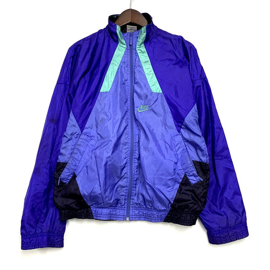 【中古品】【メンズ】 NIKE ナイキ 90S NYLON JACKET 銀タグ 90年代 ナイロンジャケット アウター 長袖 146-250117-ma-18-izu サイズ：XS カラー：青 万代Net店