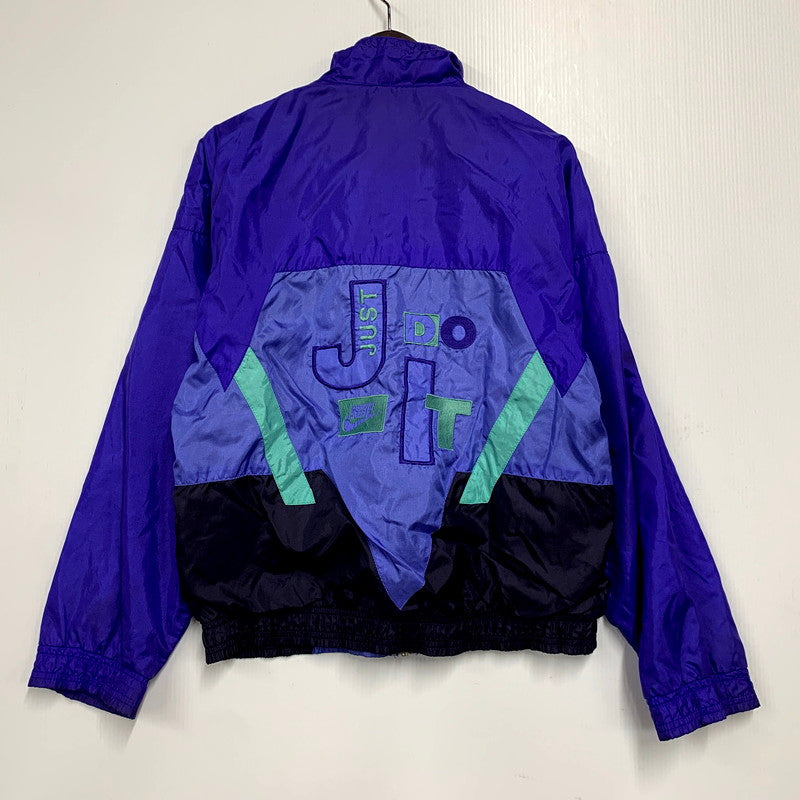 【中古品】【メンズ】 NIKE ナイキ 90S NYLON JACKET 銀タグ 90年代 ナイロンジャケット アウター 長袖 146-250117-ma-18-izu サイズ：XS カラー：青 万代Net店