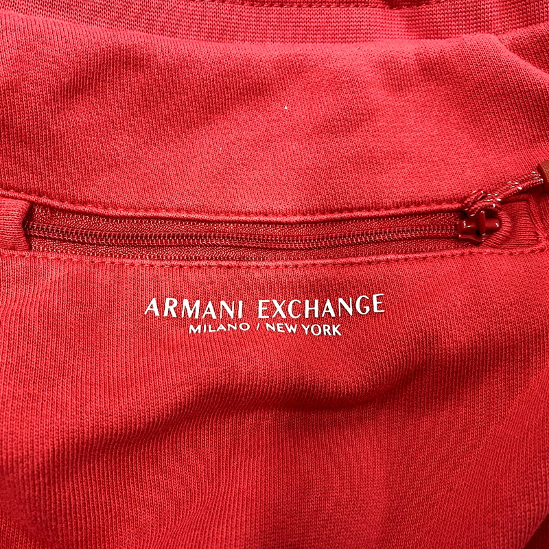 【中古品】【メンズ】 ARMANI EXCHANGE アルマーニエクスチェンジ 8NZP73 SWEAT PANTS スウェット パンツ ボトムス 152-250117-mm-15-izu サイズ：M カラー：レッド 赤 万代Net店