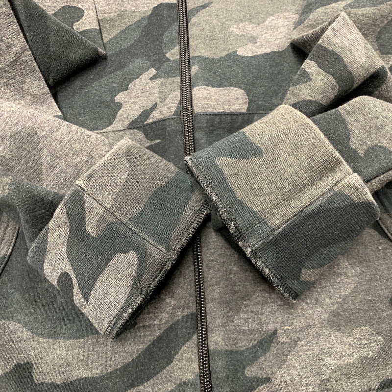 【中古品】【メンズ】 POLO RALPH LAUREN ポロ・ラルフローレン ZIP UP HOODED SWEATSHIRT DARK CAMO 0200001436 ジップアップ フーデッド スウェットシャツ ダークカモ パーカー 長袖 トップス 147-250118-as-07-izu サイズ：M カラー：グレー系 万代Net店