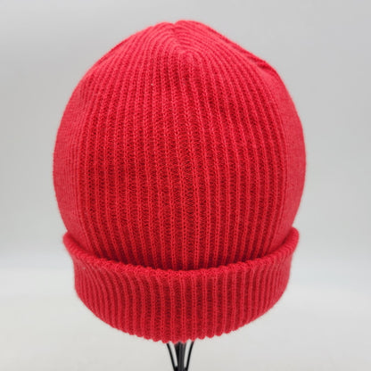 【中古品】【メンズ/レディース】 STUSSY ステューシー SMALL PATCH WATCH CAP BEANIE 132957 スモール パッチ ワッチキャップ ビーニー ニット帽 185-250115-as-26-izu サイズ：F カラー：レッド 万代Net店