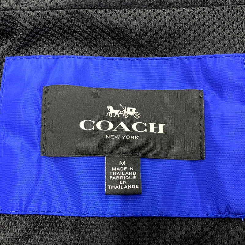 【中古品】【メンズ】 COACH コーチ SIGNATURE WINDBREAKER C0920 シグネチャー ウインドブレーカー ジャケット アウター 141-250118-as-09-izu サイズ：M カラー：ネイビー系 万代Net店