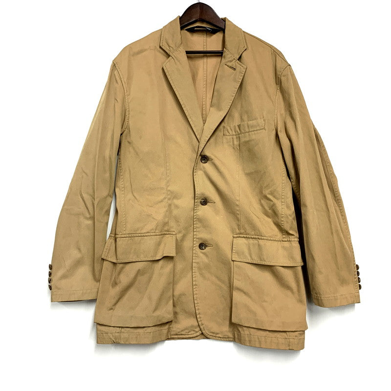 【中古品】【メンズ】 Polo by Ralph Lauren ポロバイラルフローレン 80-90S COTTON TAILORED JACKET JR-RL-YM-0892 コットン テーラードジャケット 三角タグ アウター 146-250118-as-03-izu サイズ：L カラー：ベージュ系 万代Net店