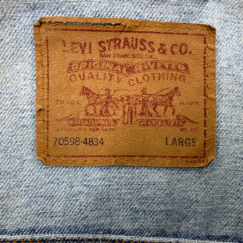 【中古品】【メンズ】 Levi's リーバイス 90S DENIM JACKET 70598-4834 デニムジャケット 1992年製 アウター 146-250118-as-02-izu サイズ：L カラー：ライトインディゴ 万代Net店