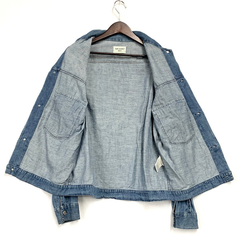 【中古品】【メンズ】 Our Legacy アワーレガシー HEMP COTTON DENIM SHIRT JACKET UNITED ARROWS別注 ヘンプコットン デニムシャツジャケット 141-250115-as-16-izu サイズ：M/48 カラー：インディゴ 万代Net店