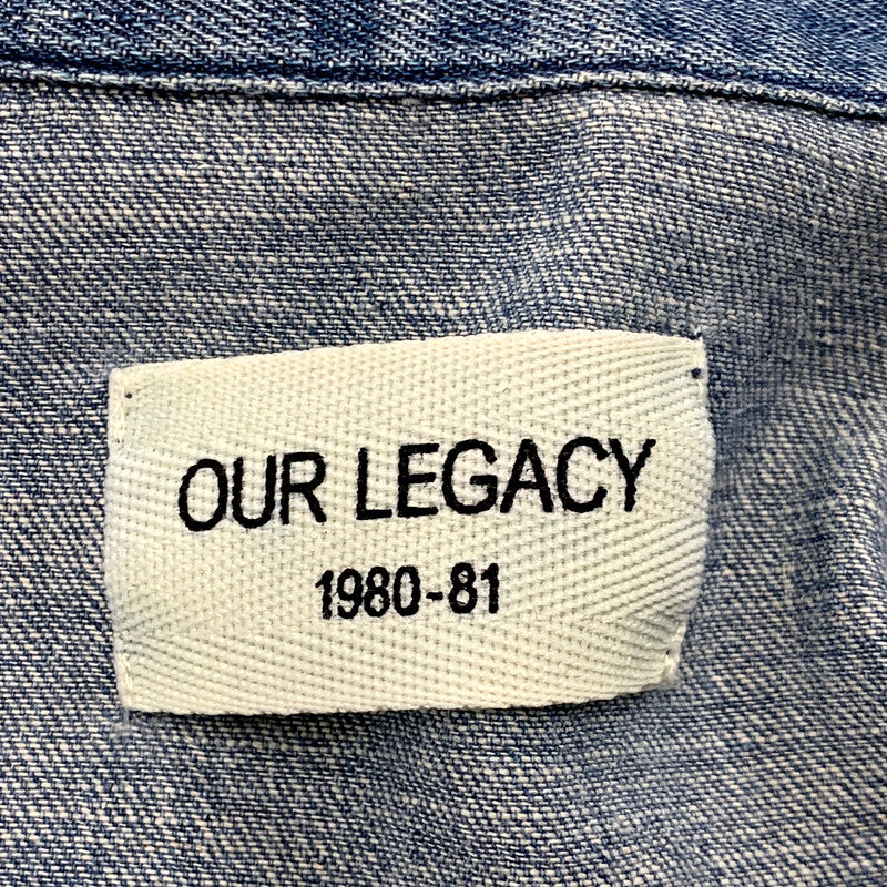 【中古品】【メンズ】 Our Legacy アワーレガシー HEMP COTTON DENIM SHIRT JACKET UNITED ARROWS別注 ヘンプコットン デニムシャツジャケット 141-250115-as-16-izu サイズ：M/48 カラー：インディゴ 万代Net店