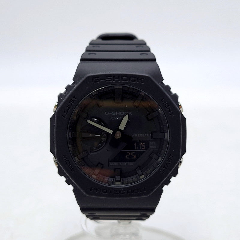 【中古品】【メンズ/レディース】 G-SHOCK ジーショック 2100 SERIES ANALOG-DIGITAL WATCH GA-2100 2100シリーズ アナログ デジタル 腕時計 196-250115-as-25-izu サイズ：48.5 × 45.4 × 11.8 mm カラー：ブラック 万代Net店