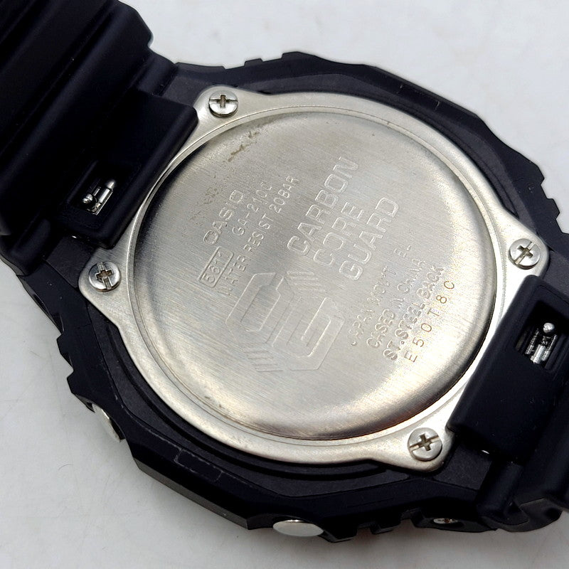 【中古品】【メンズ/レディース】 G-SHOCK ジーショック 2100 SERIES ANALOG-DIGITAL WATCH GA-2100 2100シリーズ アナログ デジタル 腕時計 196-250115-as-25-izu サイズ：48.5 × 45.4 × 11.8 mm カラー：ブラック 万代Net店