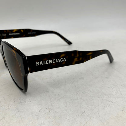 【中古品】【メンズ/レディース】 BALENCIAGA バレンシアガ SUNGLASSES BB0215SA サングラス 183-250116-as-12-izu サイズ：56口17-145 カラー：ブラウン 万代Net店