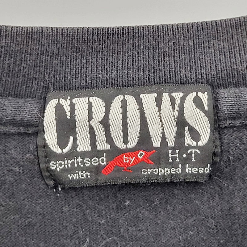 【中古品】【メンズ】  CROWS×CROPPED HEADS クローズ×クロップドヘッズ T.F.O.A LONG SLEEVE T-SHIRT T.F.O.A 武装戦線 ロングスリーブTシャツ トップス 長袖 145-250209-ma-27-izu サイズ：XL カラー：黒 万代Net店