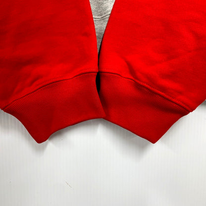 【中古美品】【メンズ】 BREATH ブレス BR23A-C5003 23AW TWO TONE EMBROIDERY HOODIE ツートーンエンブロイダリーフーディ― トップス パーカー 長袖 142-250117-ma-02-izu サイズ：M カラー：赤/グレー 万代Net店